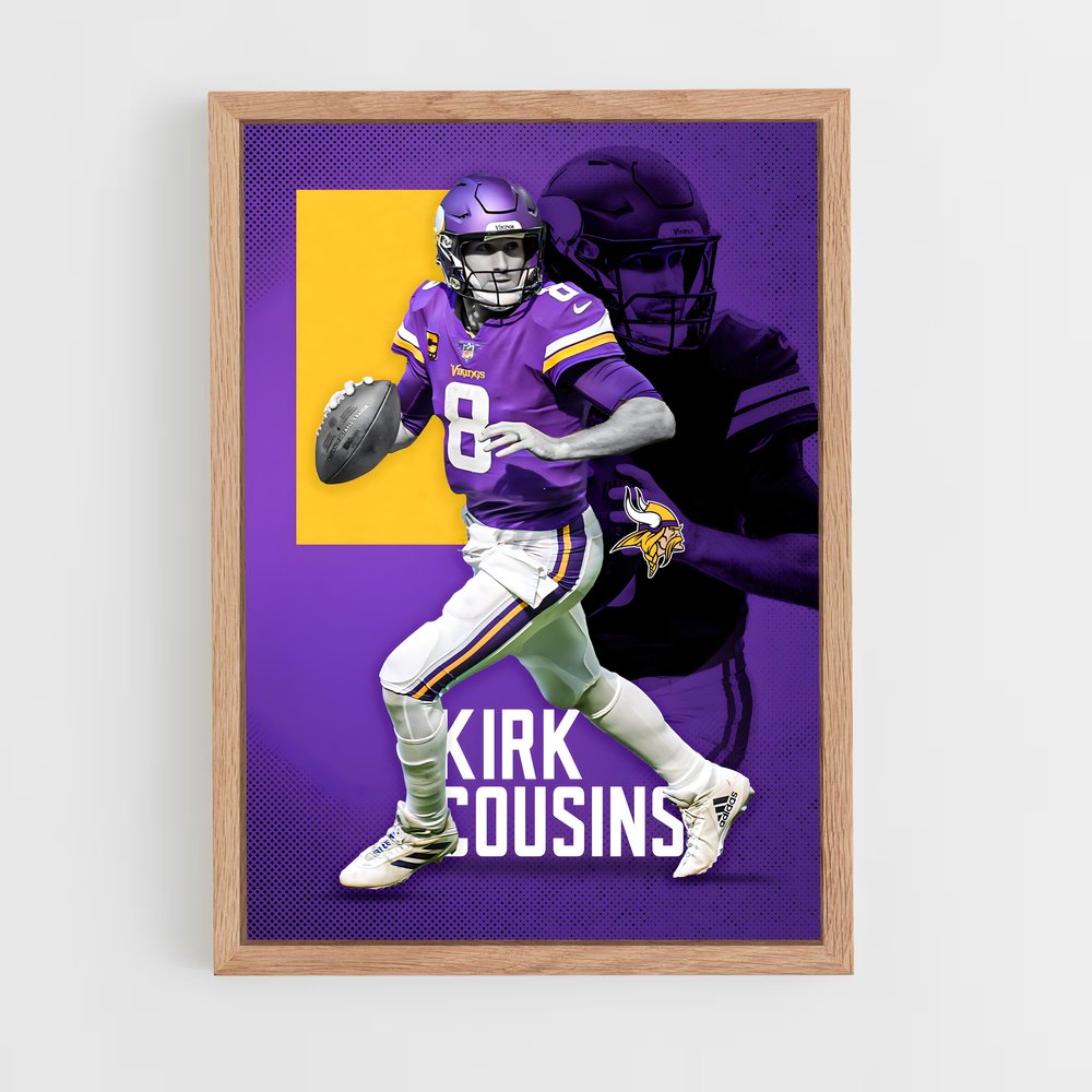 ap-kirk cousins-1 cadre Bois clair