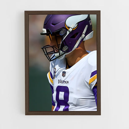 ap-kirk cousins-4 cadre Bois foncé