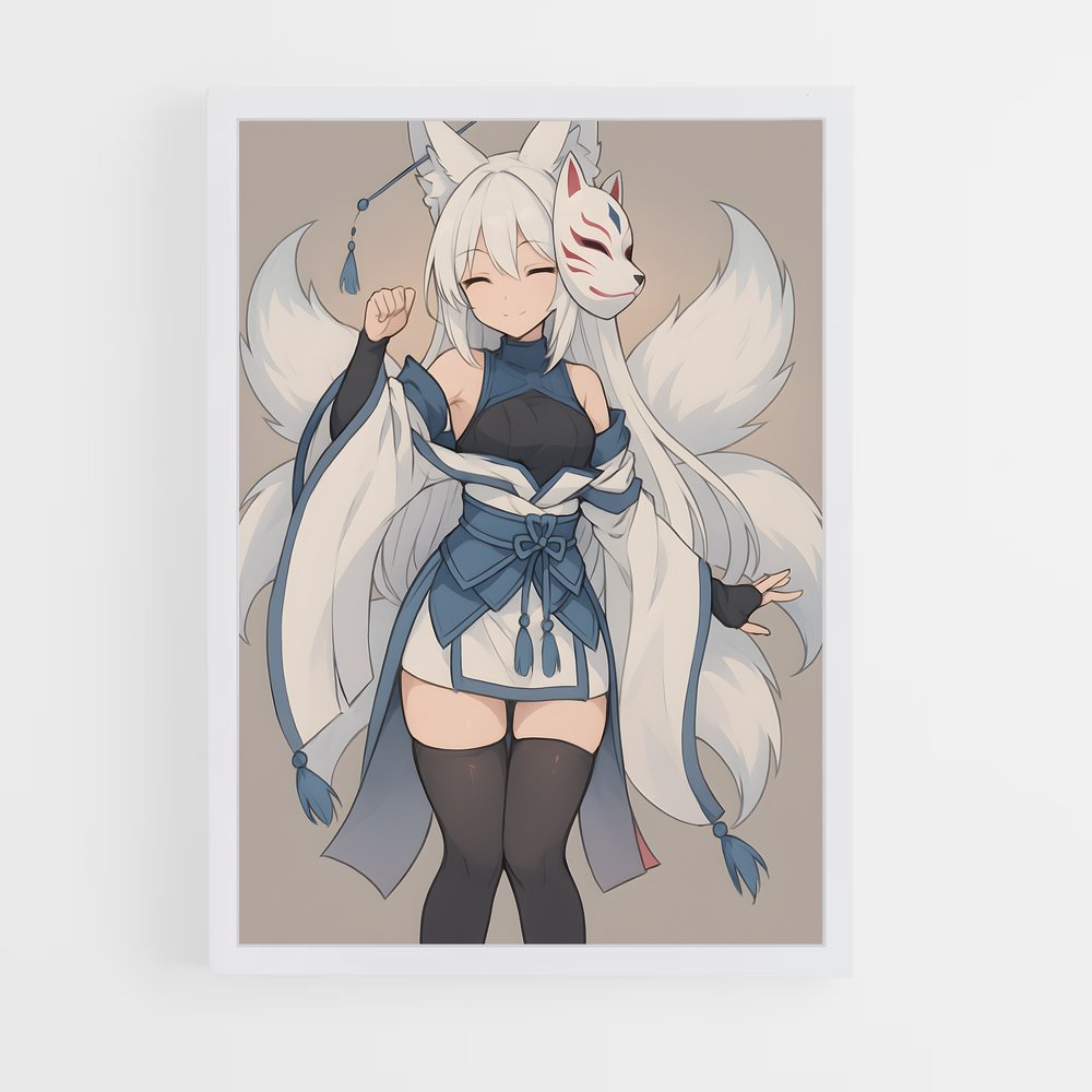 ap-kitsune-1 cadre Blanc