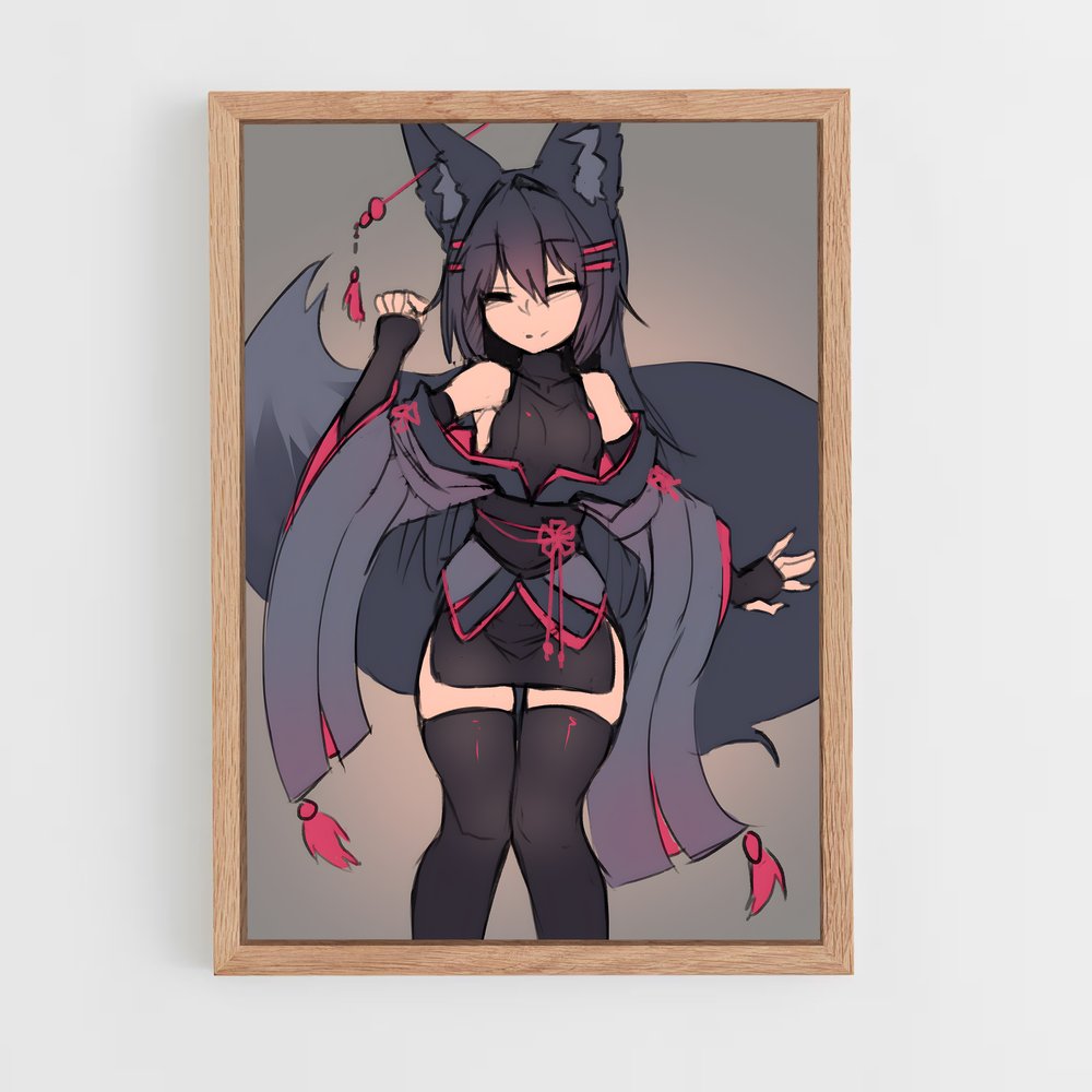 ap-kitsune-6 cadre Bois clair