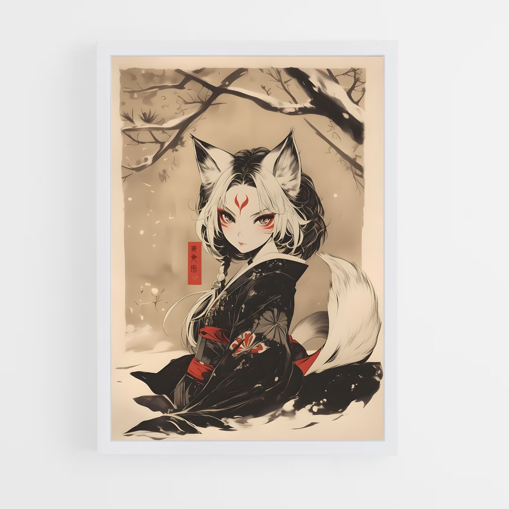 ap-kitsune-9 cadre Blanc