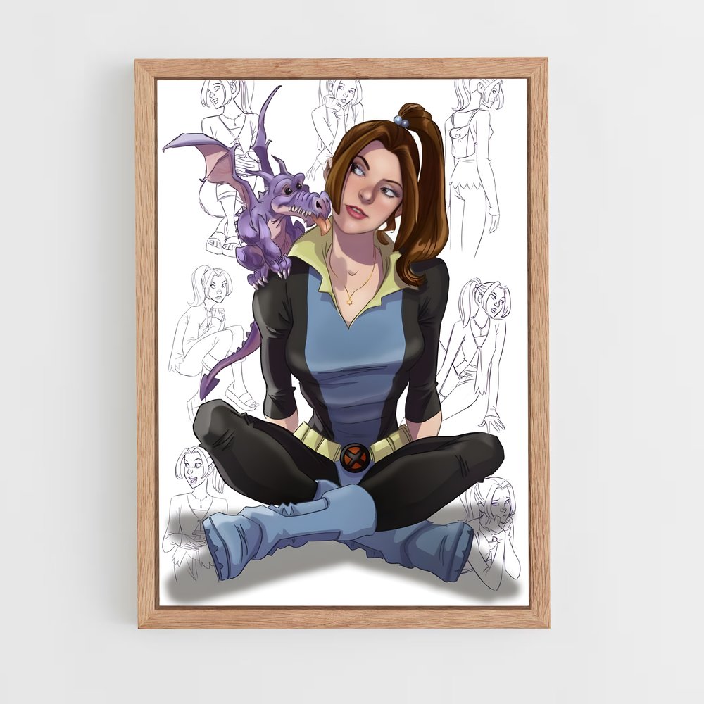 ap-kitty pryde-2 cadre Bois clair