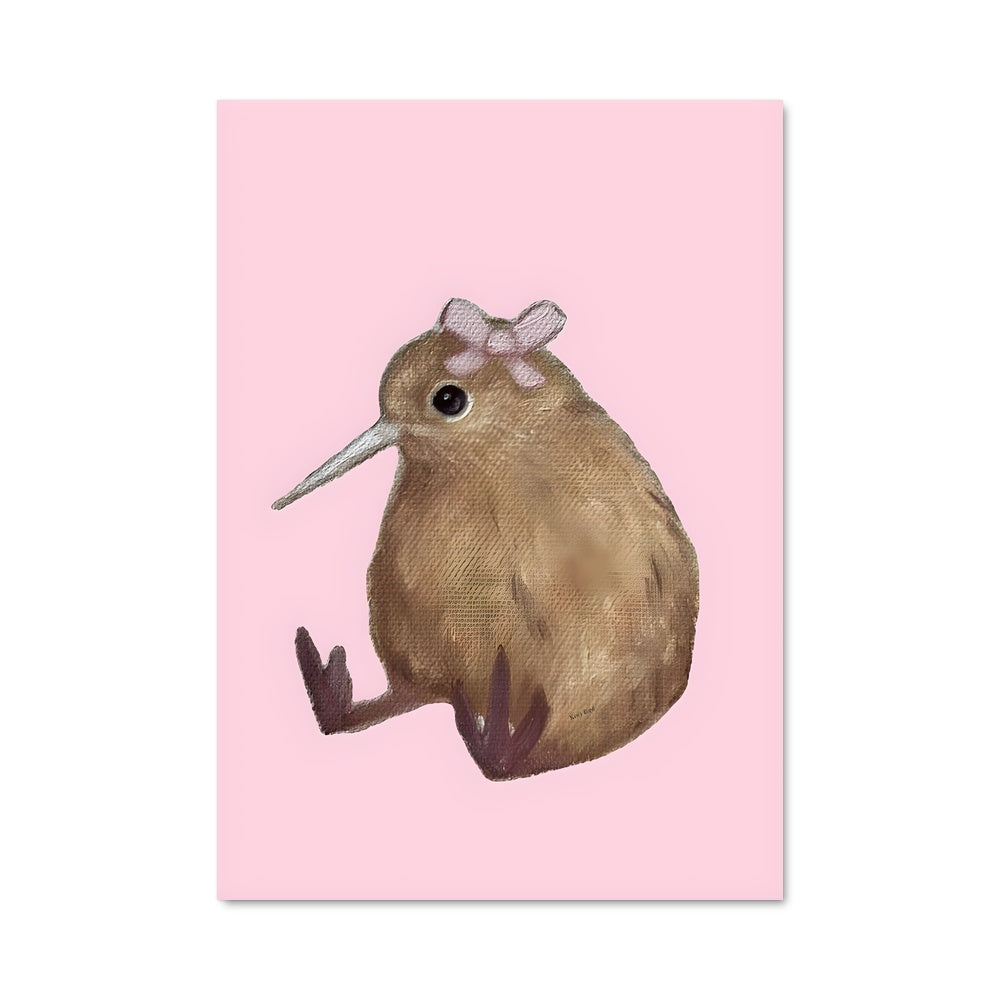Poster Petite Souris Rose