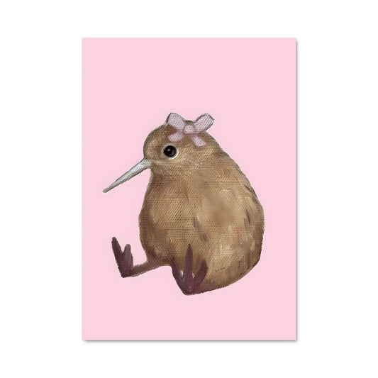 Poster Petite Souris Rose