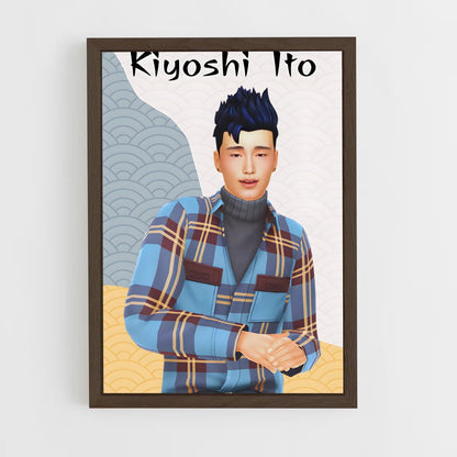 ap-kiyoshi ijichi-1 cadre Bois foncé
