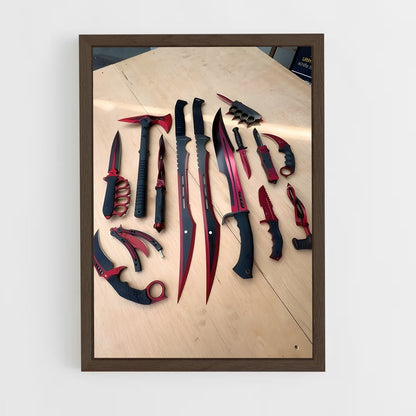 ap-knives-1 cadre Bois foncé