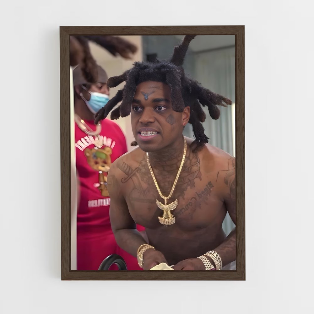 ap-kodak black-1 cadre Bois foncé
