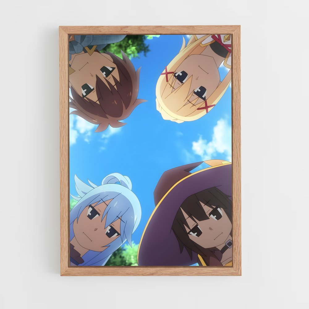 ap-konosuba-1 cadre Bois clair