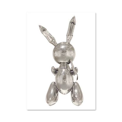 Poster Rabbit In Silver