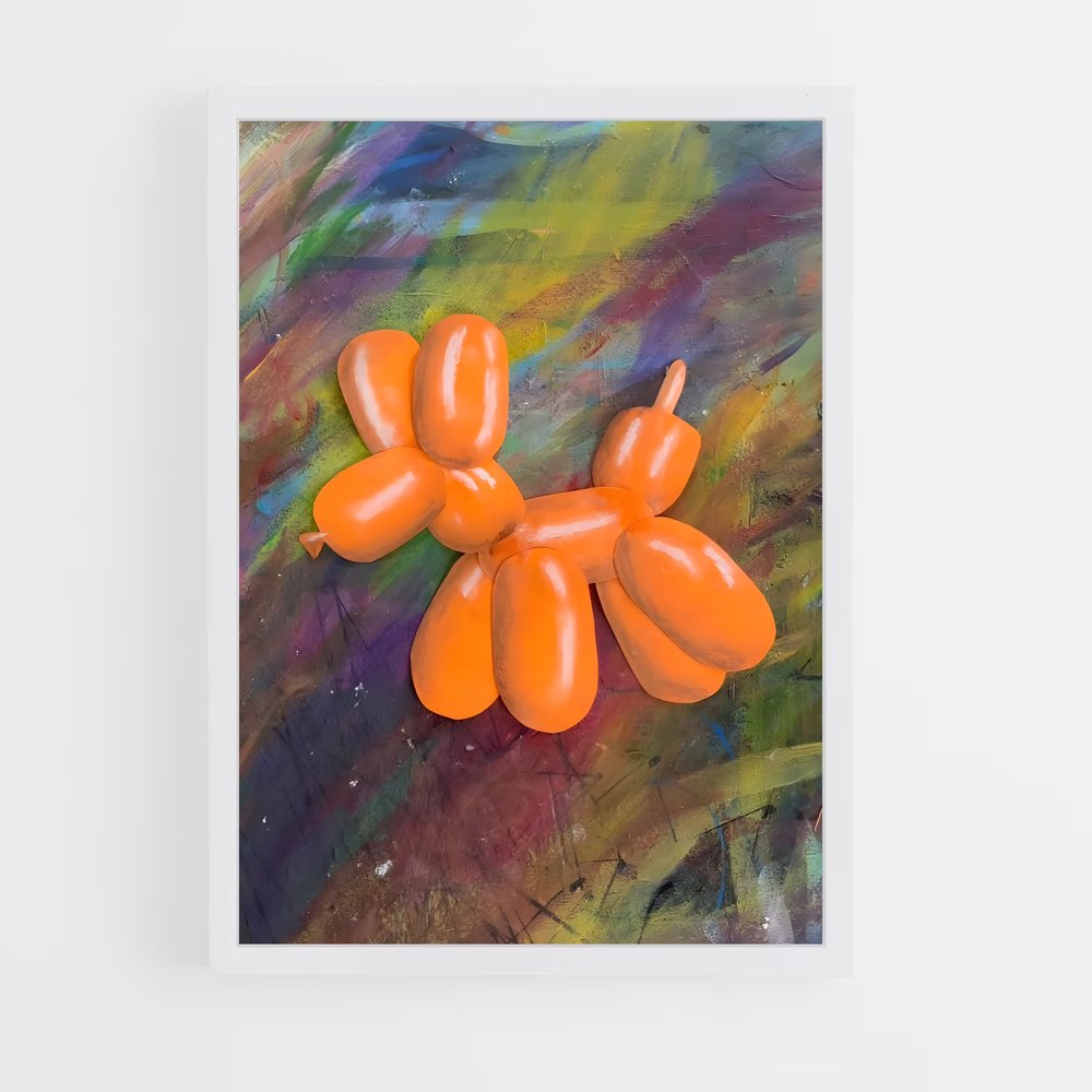 ap-koons balloon dog-1 cadre Blanc