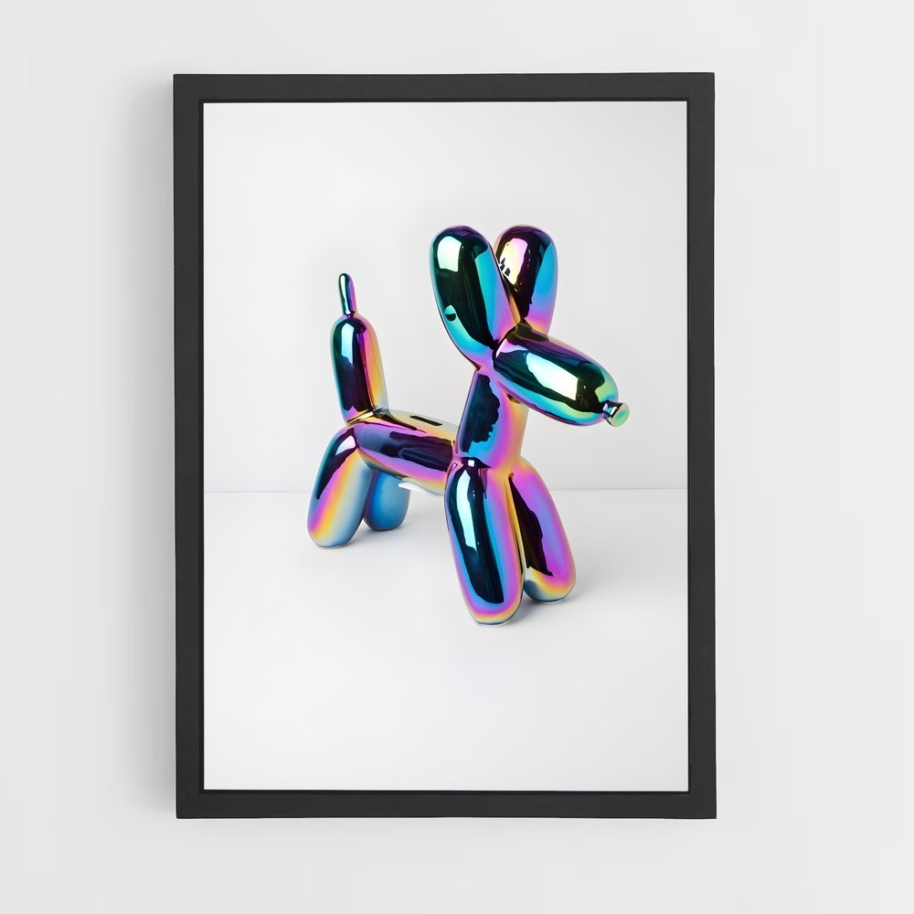 ap-koons balloon dog-4 cadre Noir