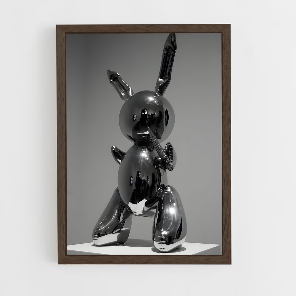 ap-koons rabbit-1 cadre Bois foncé