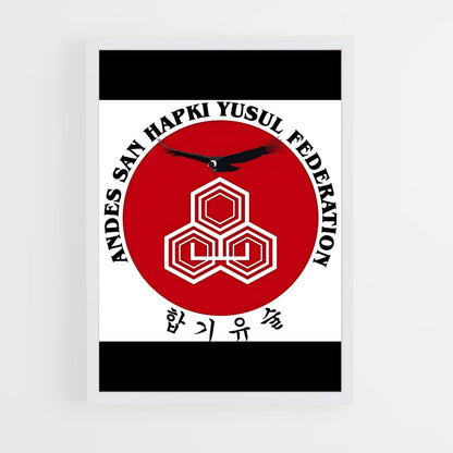 ap-korea hapkido federation-1 cadre Blanc