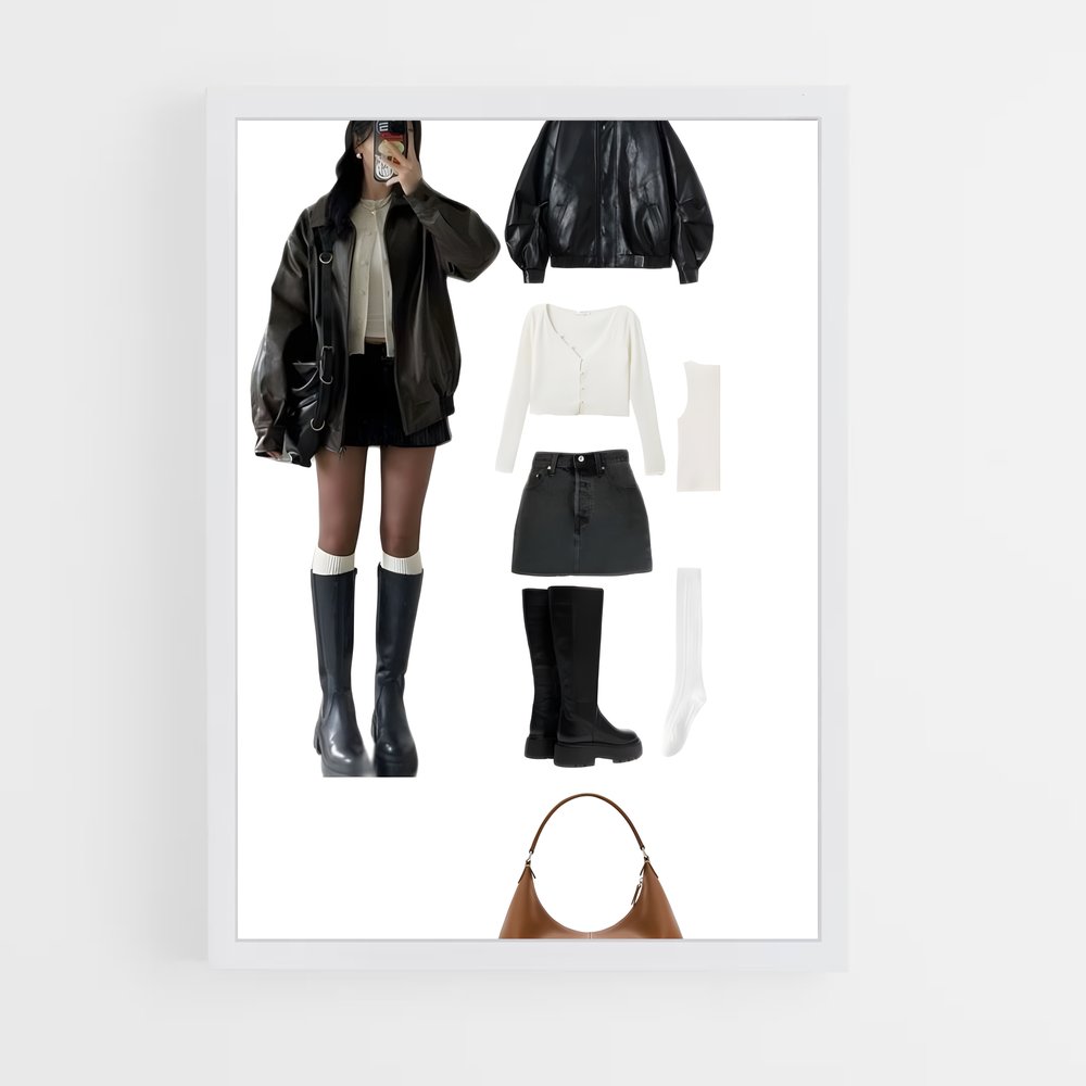 ap-korean fashion-3 cadre Blanc