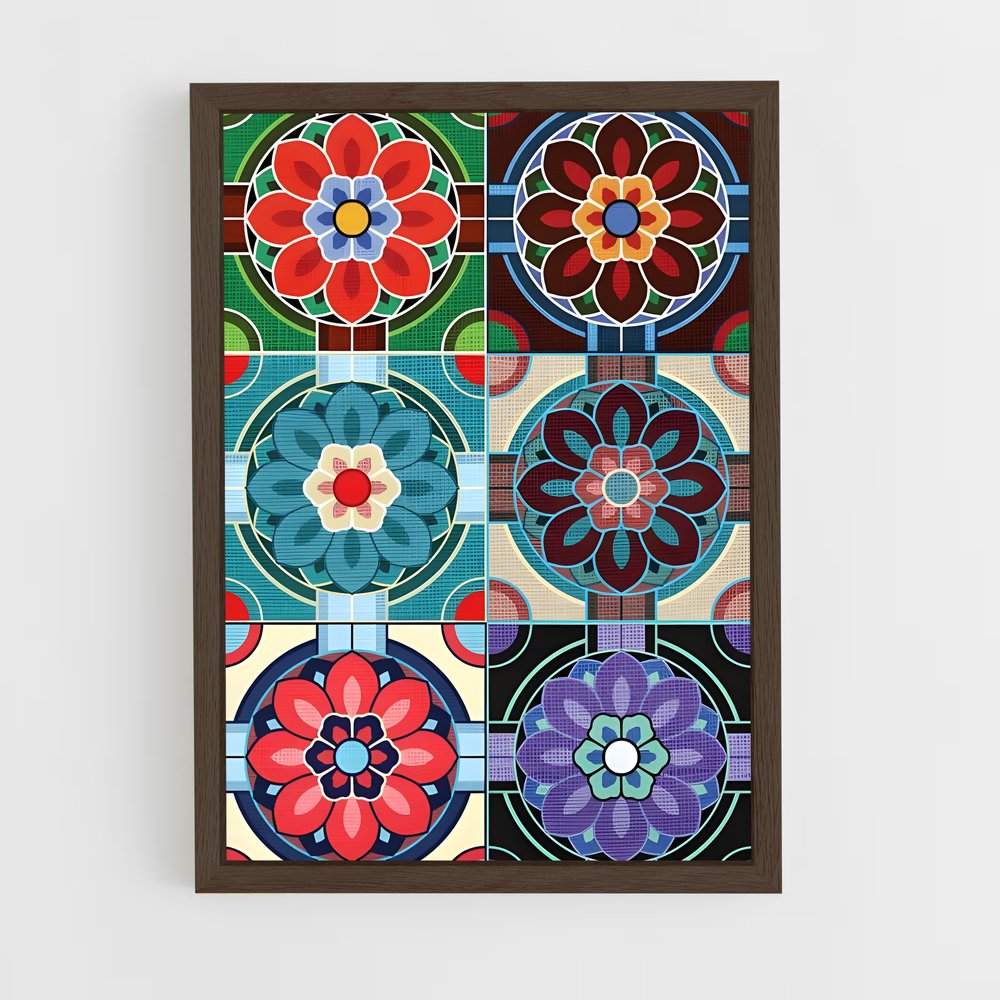 ap-korean patterns-4 cadre Bois foncé