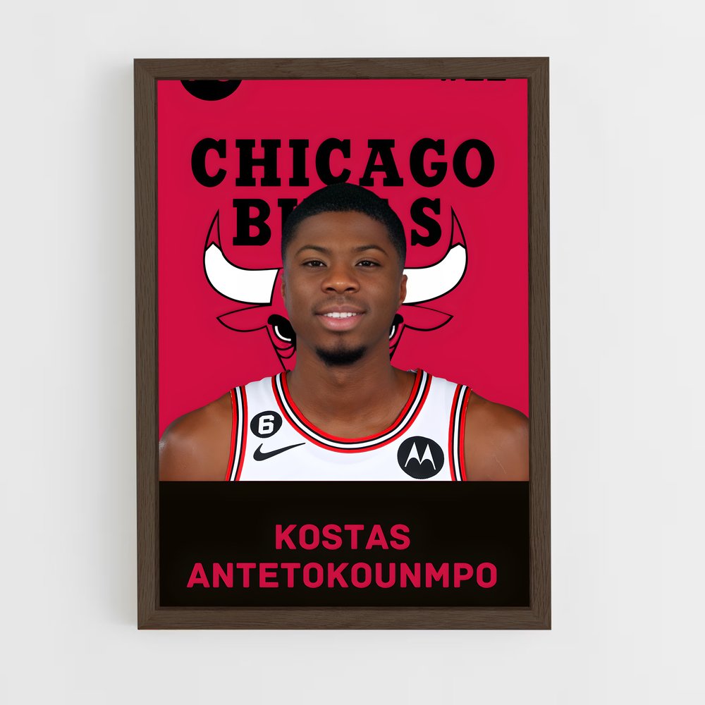 ap-kostas antetokounmpo-1 cadre Bois foncé