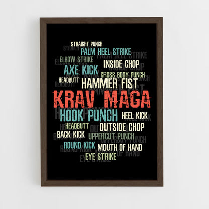 ap-krav maga global-2 cadre Bois foncé