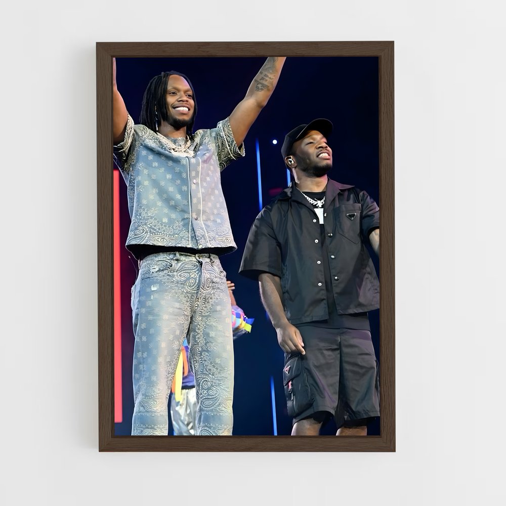 ap-krept and konan-1 cadre Bois foncé