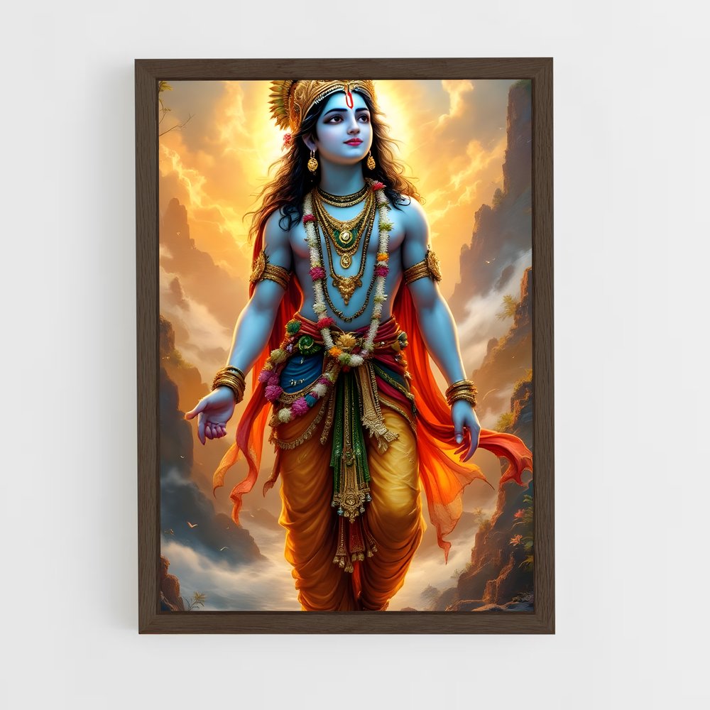 ap-krishna-11 cadre Bois foncé