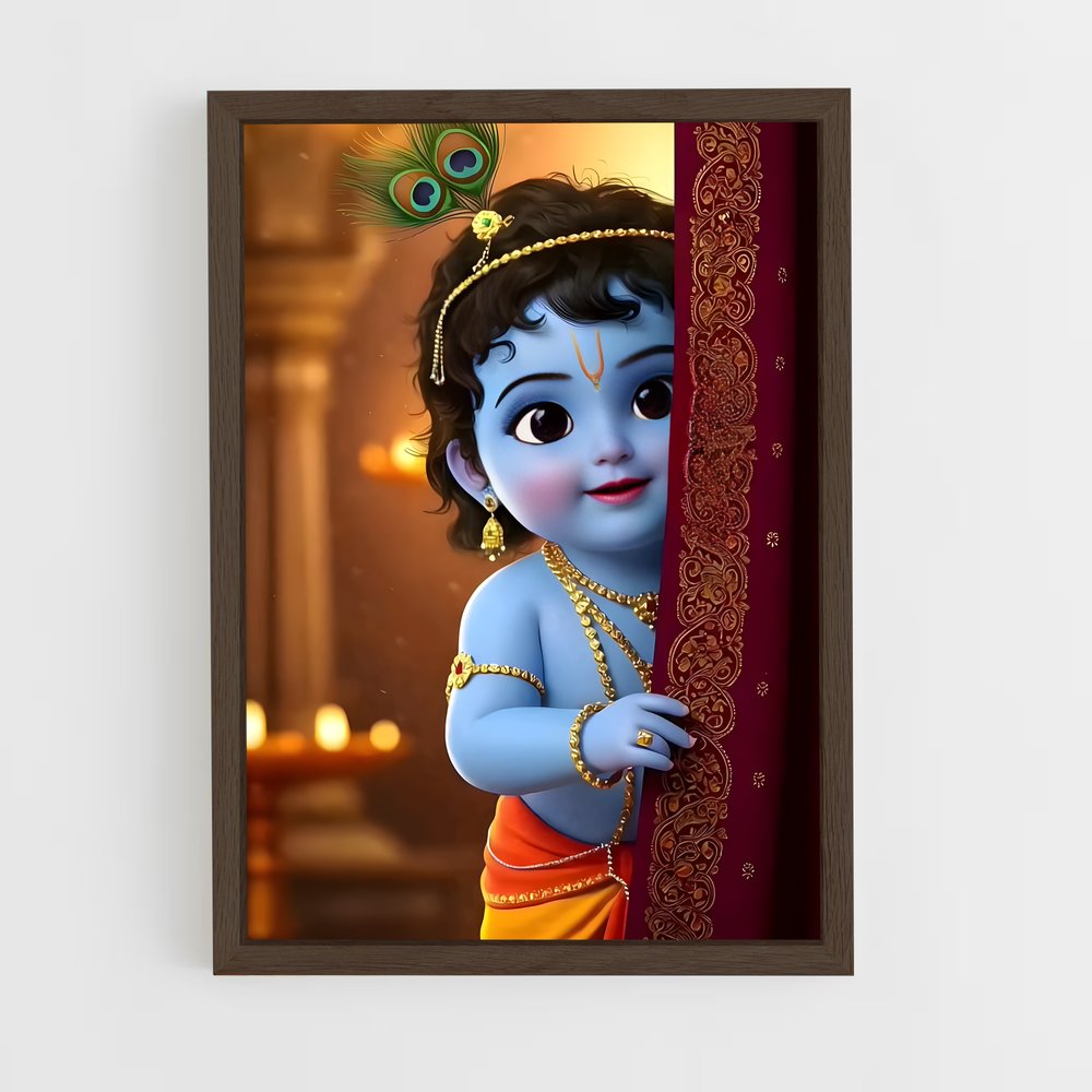 ap-krishna-23 cadre Bois foncé