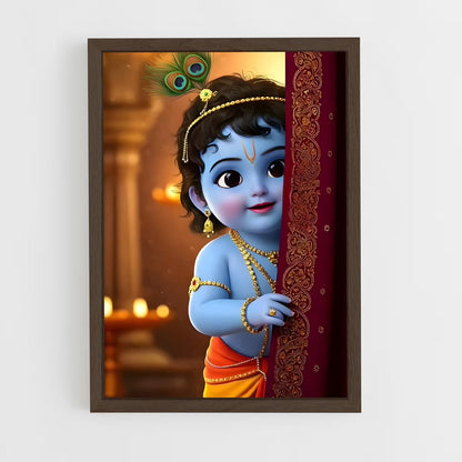ap-krishna-23 cadre Bois foncé