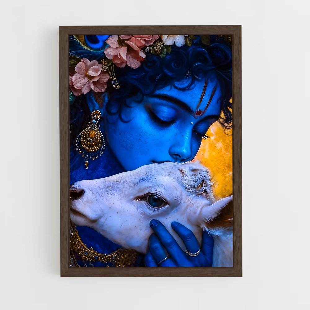 ap-krishna-8 cadre Bois foncé