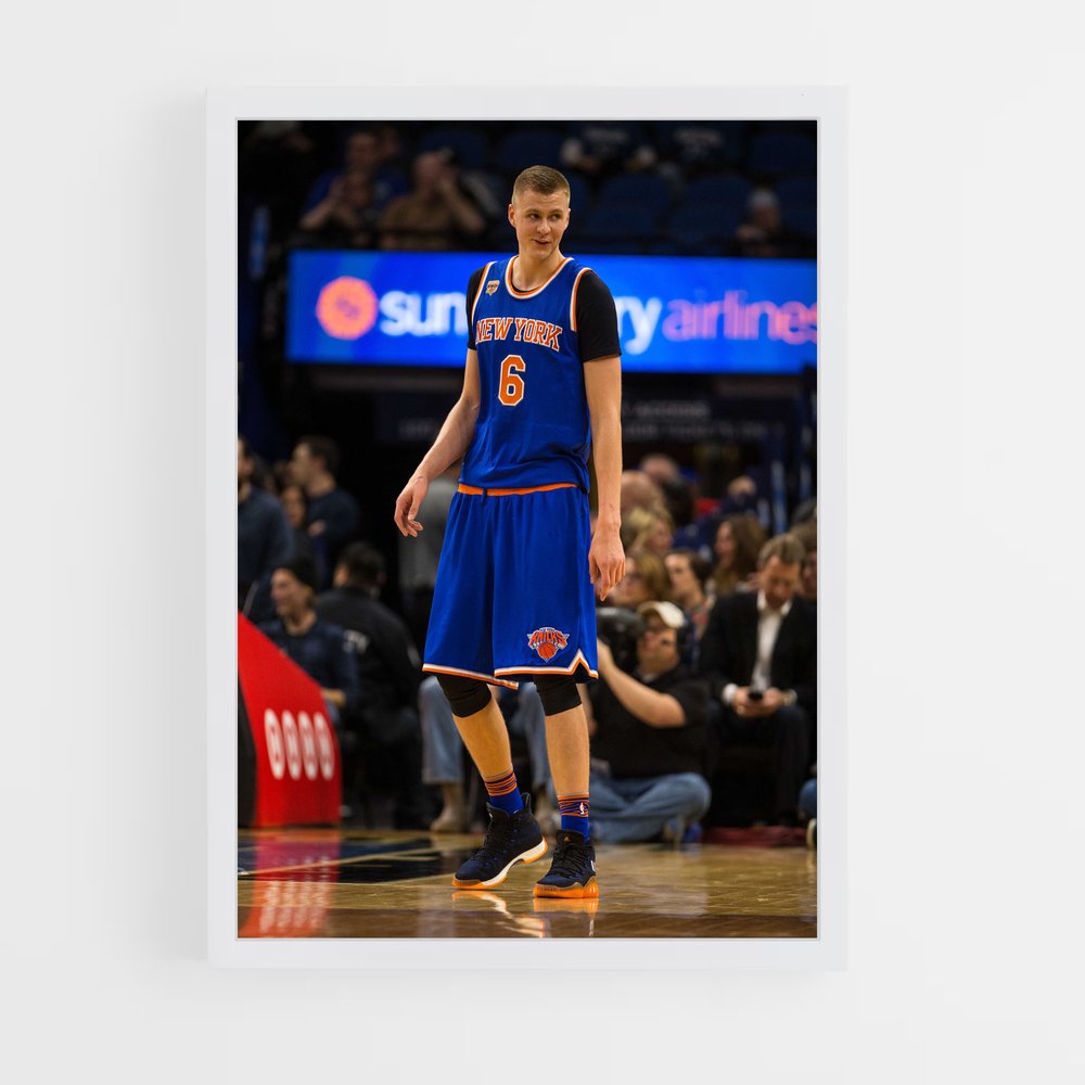 ap-kristaps porzingis-6 cadre Blanc