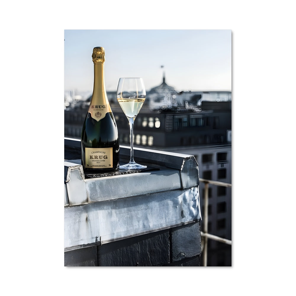Poster Toit et Champagne