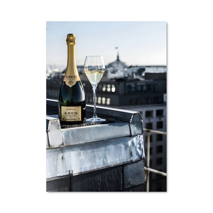 Poster Toit et Champagne