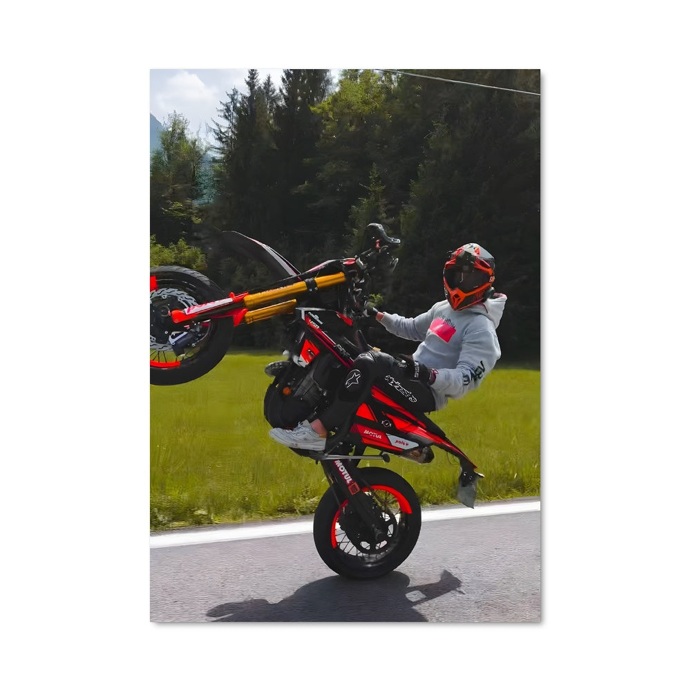 Poster liberté sur deux roues