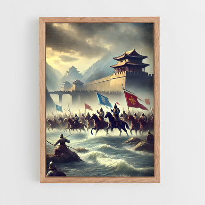 ap-kublai khan-2 cadre Bois clair