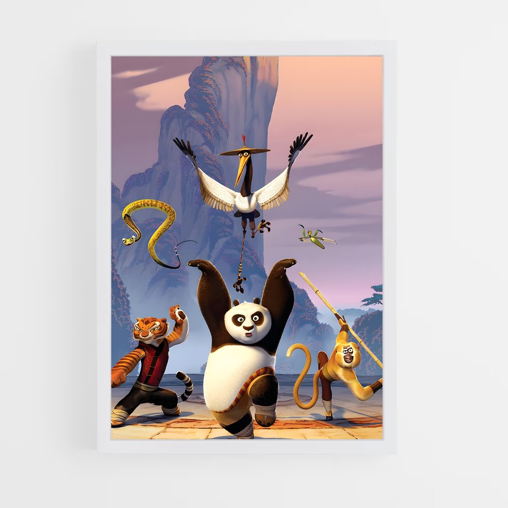 ap-kung fu panda-5 cadre Blanc