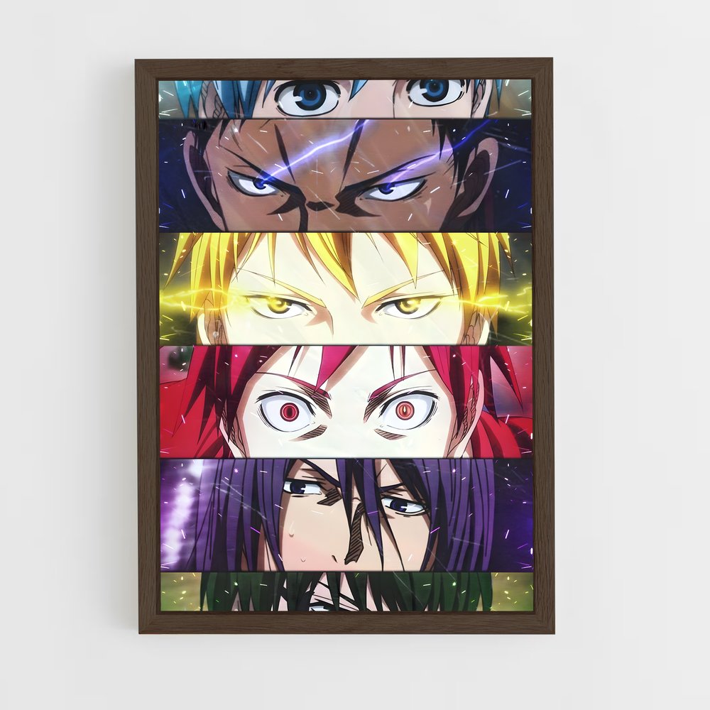 ap-kuroko no basket-2 cadre Bois foncé