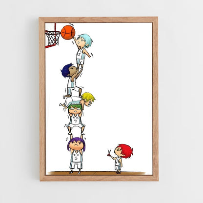 ap-kuroko no basket-3 cadre Bois clair