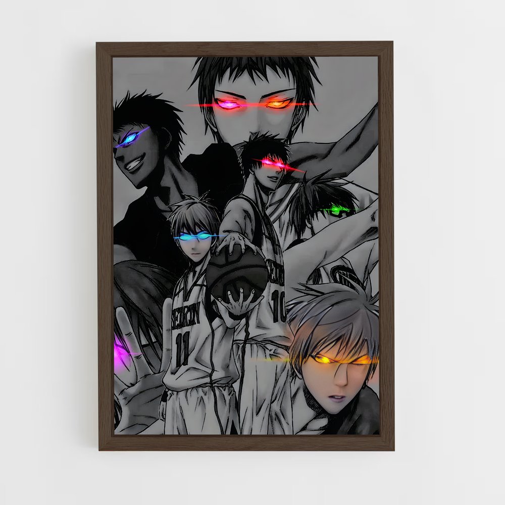 ap-kuroko no basket-5 cadre Bois foncé
