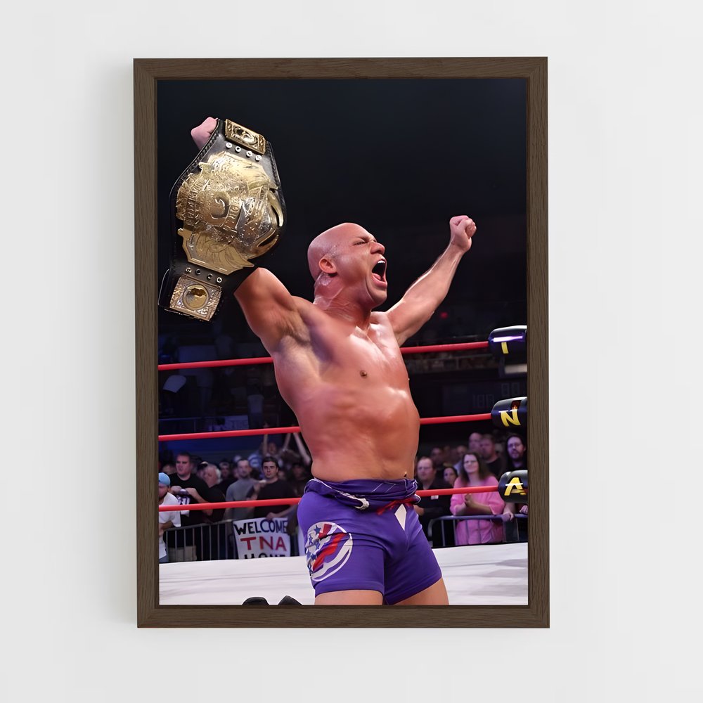 ap-kurt angle-4 cadre Bois foncé