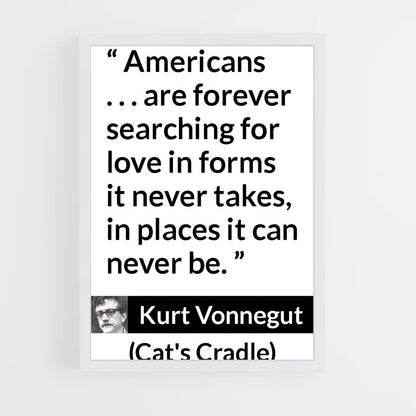 ap-kurt vonnegut-3 cadre Blanc