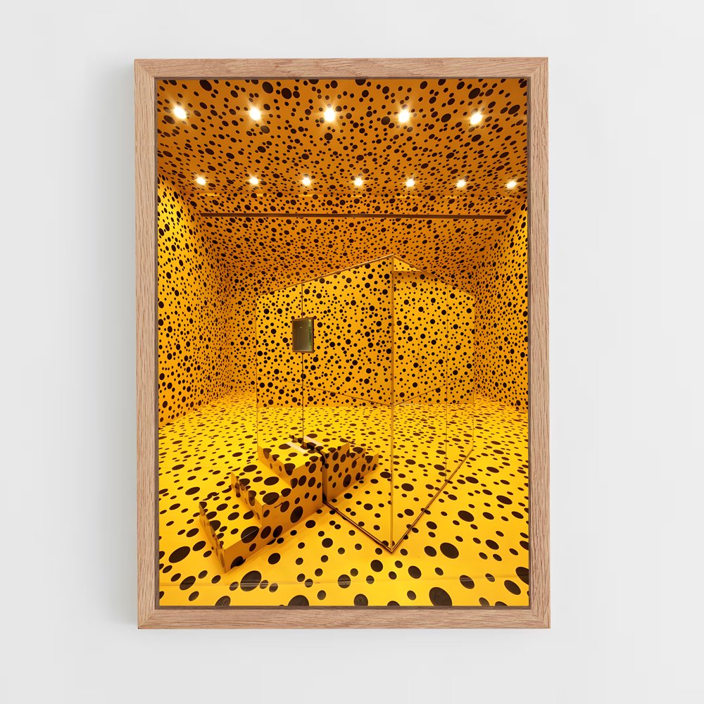 ap-kusama infinity rooms-1 cadre Bois clair
