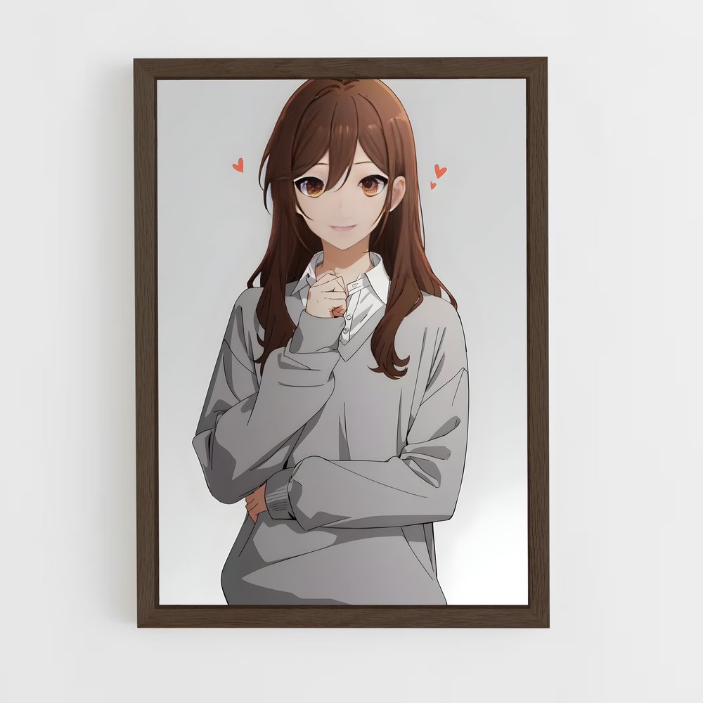 ap-kyoko hori-3 cadre Bois foncé