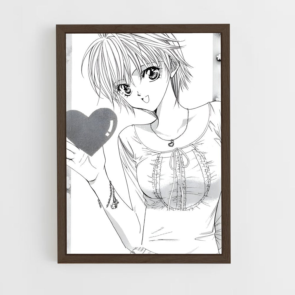 ap-kyoko mogami-2 cadre Bois foncé