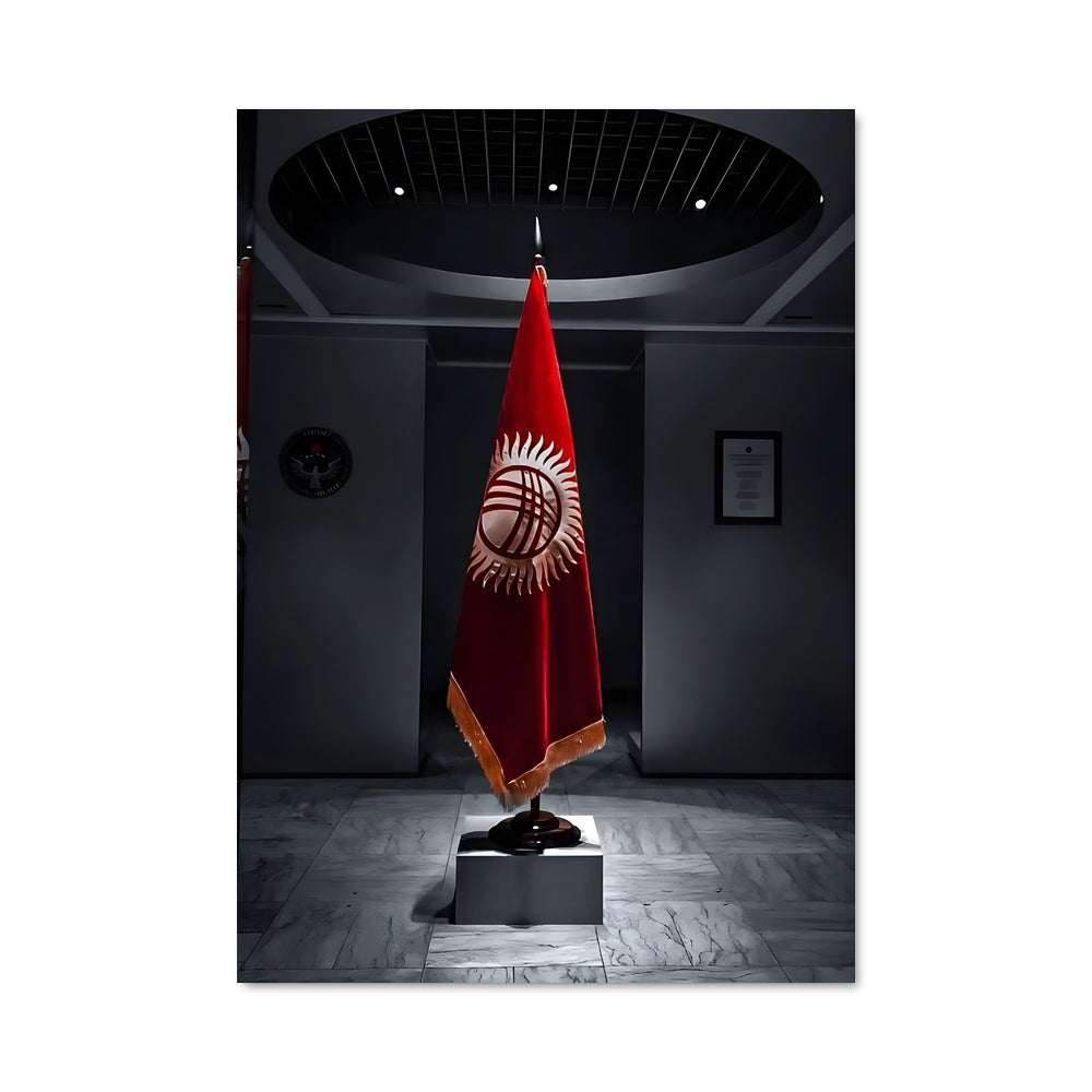 Poster Vagues Rouges