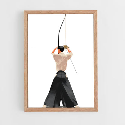 ap-kyudo japanese archery-8 cadre Bois clair