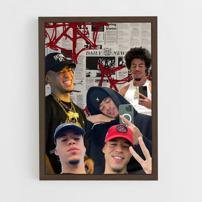 ap-l7nnon-6 cadre Bois foncé