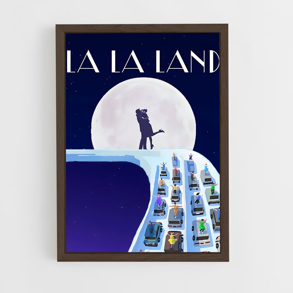 ap-la la land-7 cadre Bois foncé