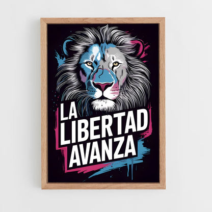 ap-la libertad avanza argentina-1 cadre Bois clair