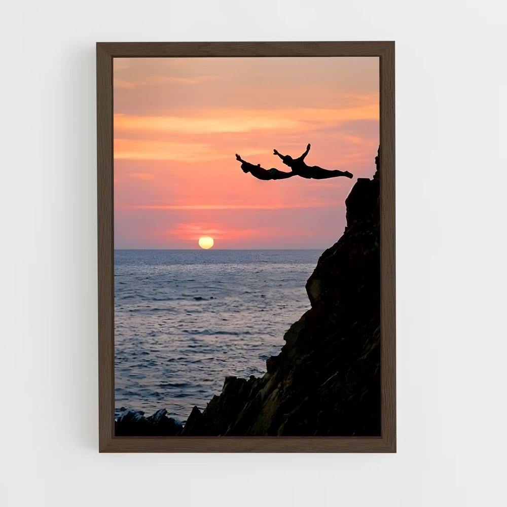 ap-la quebrada acapulco-2 cadre Bois foncé