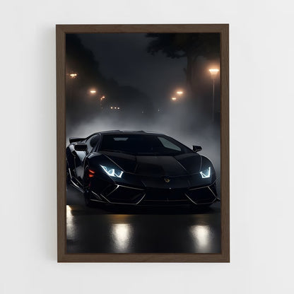ap-la voiture noire-4 cadre Bois foncé
