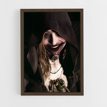 ap-lady dimitrescu-3 cadre Bois foncé