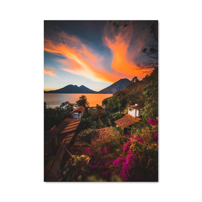 Poster Crépuscule à Atitlán