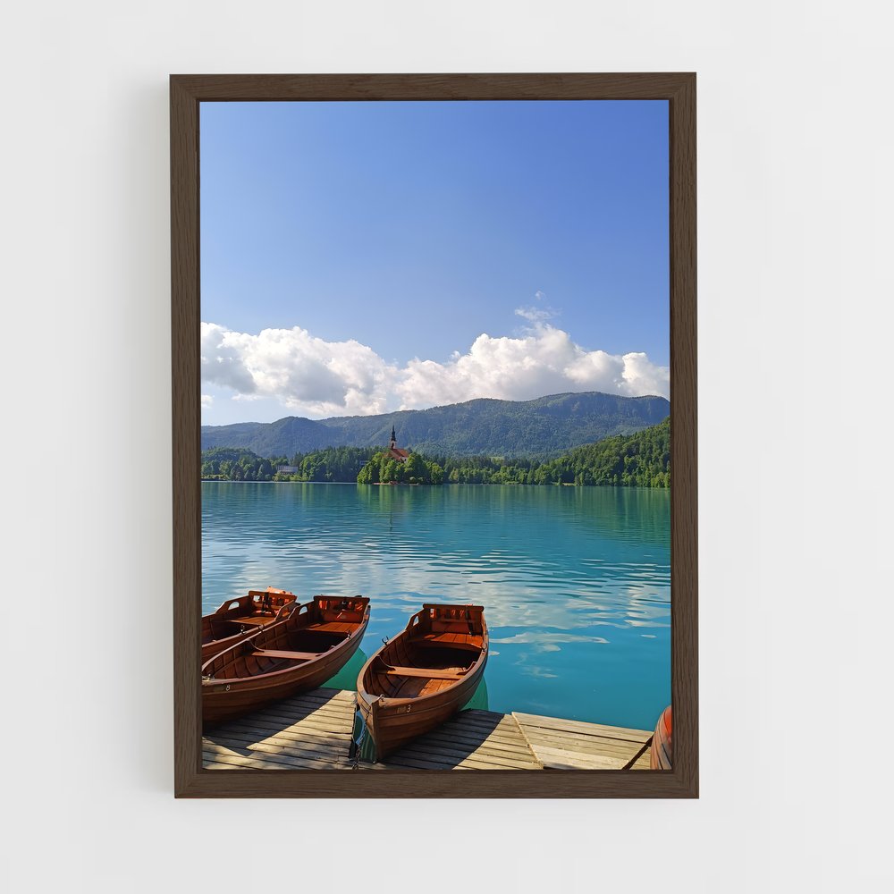 ap-lake bled-2 cadre Bois foncé